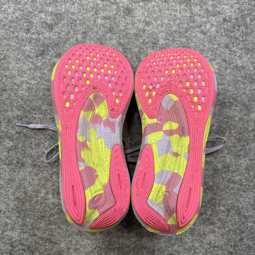 Asics Noosa Tri 15 running shoes women's 9 hot pink yellow tie dye sneakers mesh - Picture 11 of 14